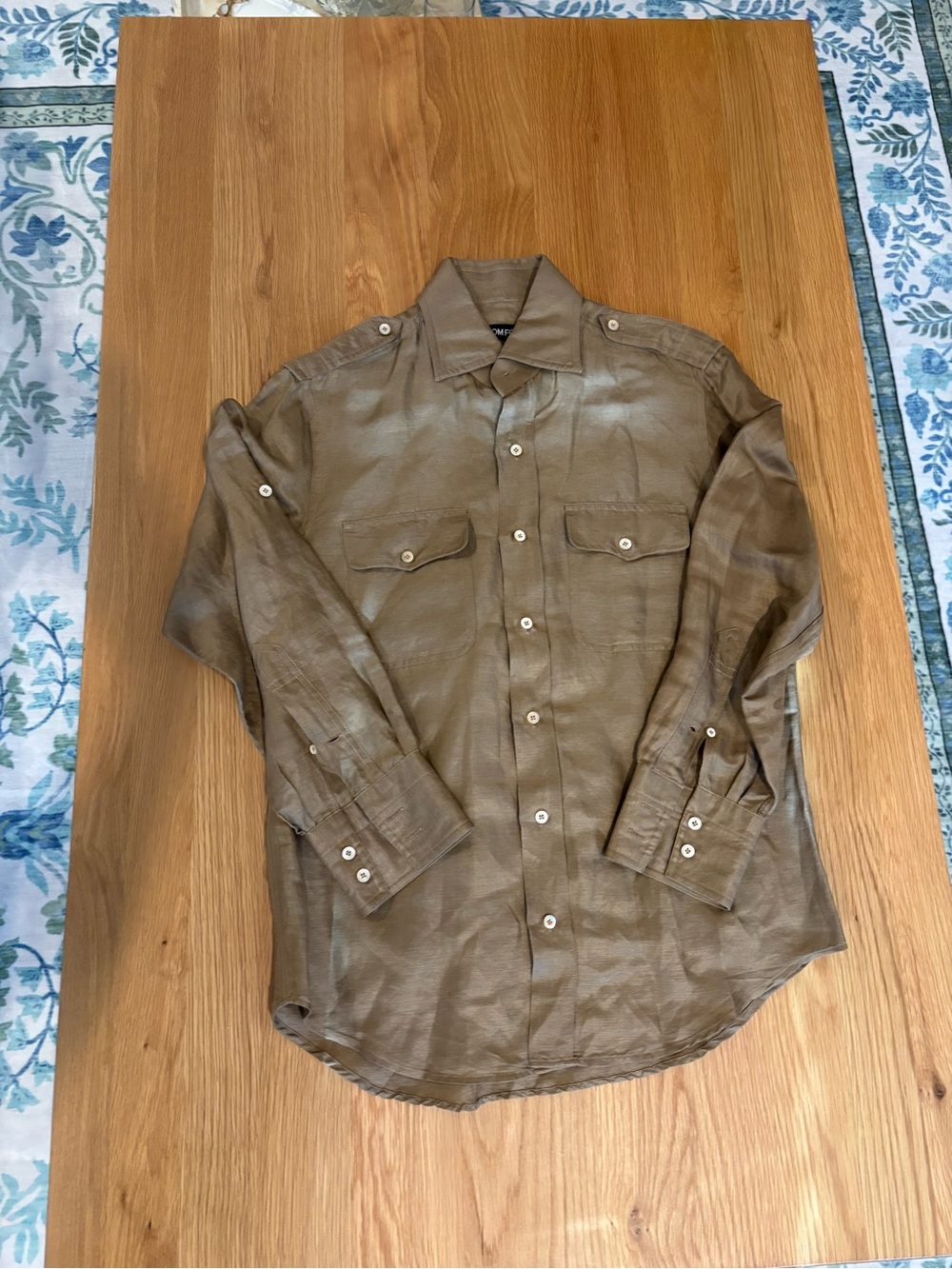 Tom Ford Men's Button-Up Shirt